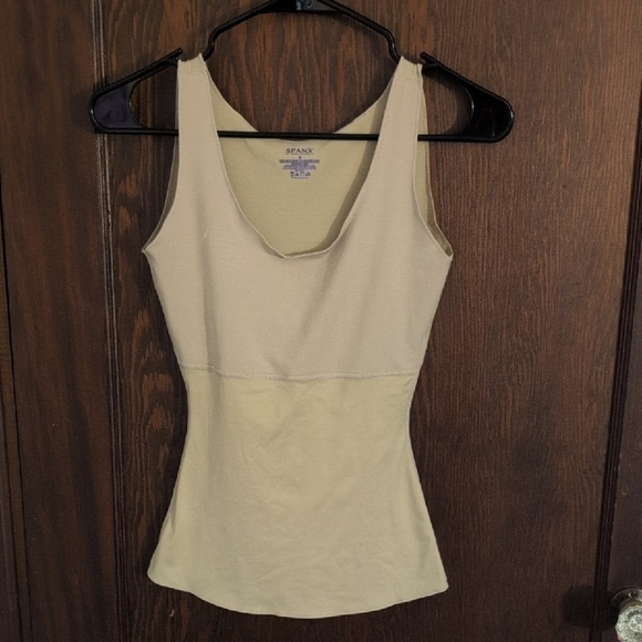 Spanx Shapewear Undergarments Beige Tank Size Small - Picture 1 of 5